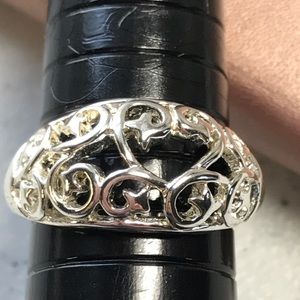 Silver Filigreed Ring size 7